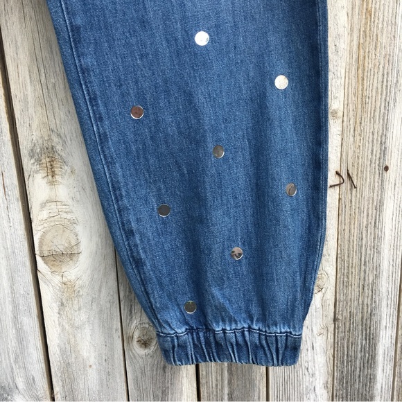 NWT Juicy Couture Del Mar Denim Jogger Pant Blue Wash XL - Picture 9 of 15